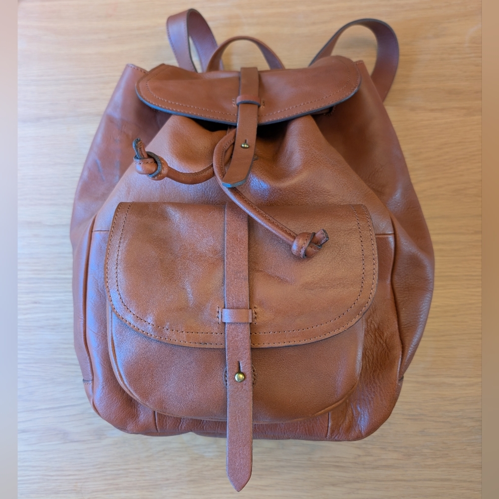 Madewell Brown Leather Backpack